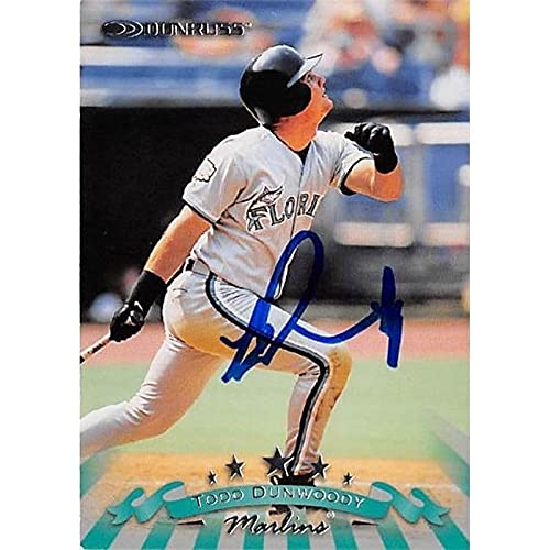 Autograph Warehouse 421243 Todd Dunwoody Autographed Baseball Card Florida Marlins 1998 Donruss No.114