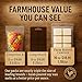 Farm Raised Candles – Farm Fresh - American Soy Wax Melts - Fall Wax Melts Variety 1 LB Bundle (5 Packs, 16 oz) – Hand-Poured Soy Wax Cubes – Apple, Cinnamon, Pumpkin, Pecan Waffles