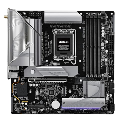 Image of ASRock B860M Live Mixer WiFi 6E Intel Core Ultra DDR5 8666 MHz 256GB M.2 LGA1851 B860 Micro ATX Motherboard Thunderbolt SATA3 6.0 Gb /s PCIe 5.0