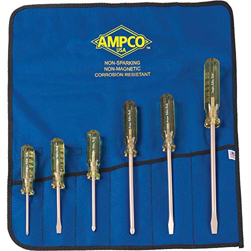 Ampco Safety Tools M-39 Screwdriver Kit, Non-Sparking, Non-Magnetic, Corrosion Resistant