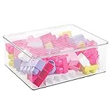 mDesign Kids/Baby Toy Storage Box, for Dolls, Modeling Clay, Blocks, Cars - 13.5