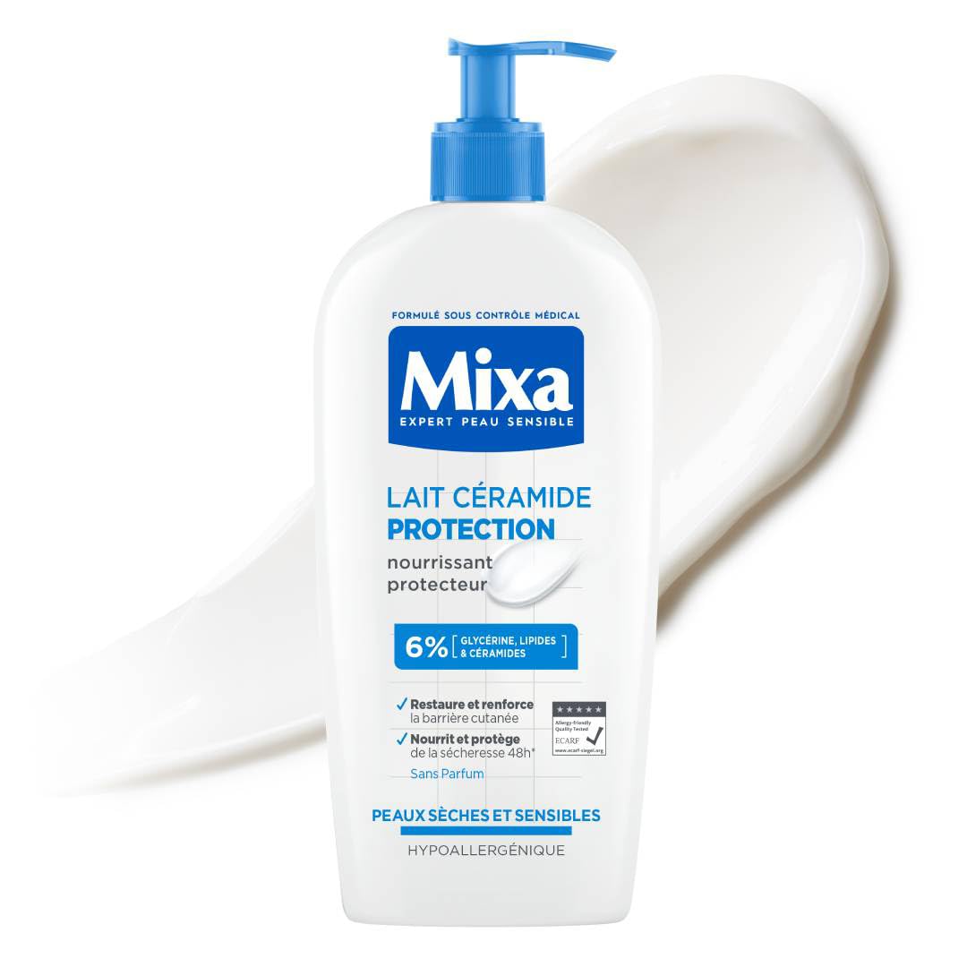 MIXA Skin Strengthening Cream for Very Dry and Demanding Skin, Moisturising, Care Cream to Protect the Skin Barrier, Ceramic Protection, 400 ml
