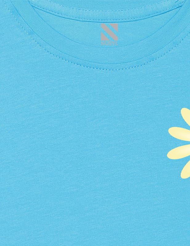 Image of Nusyl Girls Half Sleeves T-Shirt for Kids | Cute Printed Casual Wear | Soft Cotton Blend | Comfortable Regular Fit | 2-16 Years | Multiple Colors & Pack Options