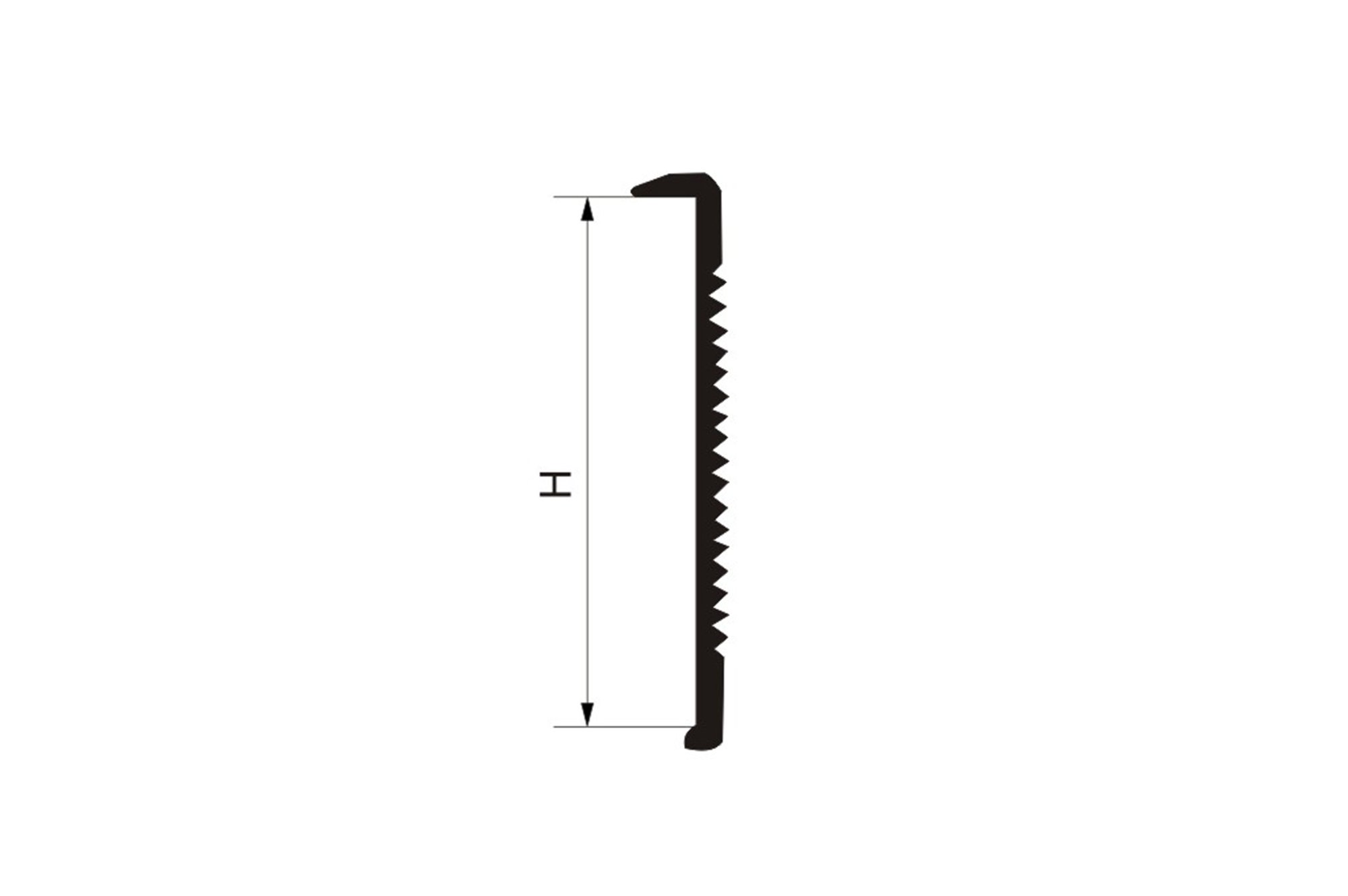Barre D'Angle Pour Plan De Travail Cuisine - Aluminium, 28 Mm De Hauteur, 60 Cm De Longueur, Gauche