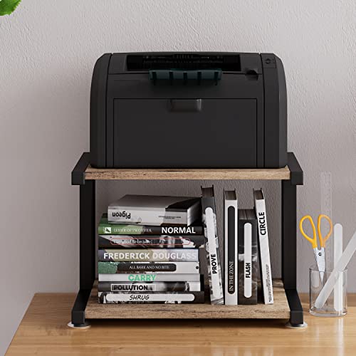 Join Iron Home Complete Printer Stand For 2-Tier Desk Under Fax, Scanner, Printer, Compact Portable Storage Of Office Supplies. #TOP3