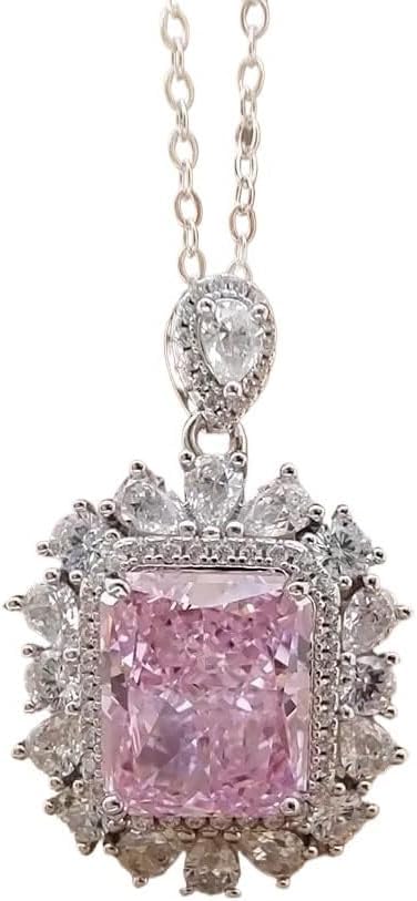 Bague diamant rose glace pilée S pour femmes bijoux de mariage 10 * 12MM