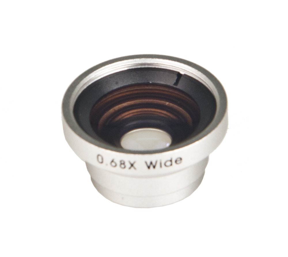 Bower VL68MJ 0.68x Wide-Angle Magnetic Lens for iPhone 4/4S/5 and Samsung Galaxy II/III/IV (Silver)