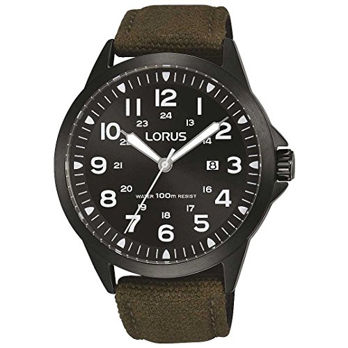 Preisvergleich Produktbild Lorus Herren Analog Quarz Uhr mit Stoff Armband RH929GX9