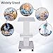 Esthetician Trolley Cart with Wheels, Aluminum Salon Spa Beauty Machine Trolley Stand, Load 135Lbs, 3 Tier Beautician Rolling Cart Esthetician Machine Mobile Handcart for Beauty Instrument Storage