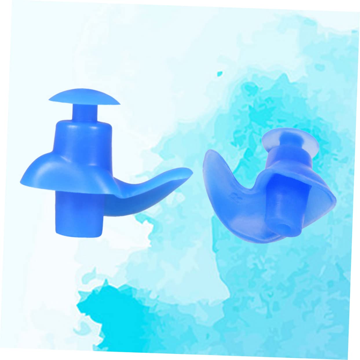 Healvian 15pares Tapones Oídos Impermeables de Silicona Ergonómicos para Natación Cordón Uso Piscina y Actividades Acuáticas