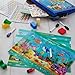Little Learner Search and Find Fun Educational Game with Reusable Mats, Dry Erase Markers, Eraser - Perfect Montessori Toy for Kids Ages 3-6! Great Travel Toy and Prime Birthday Gift for Toddlers!
