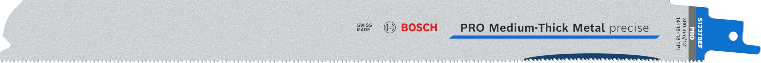 5X PRO Medium-Thick Metal S1237BEF Precise Reciprocating Saw Blade (for Metal Pipes and Profiles, Non-Ferrous Metals, Length 300 mm, Professional Accessory Reciprocating Saw)