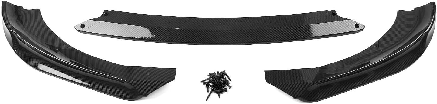 Car Front Bumper Lip Body Kit For Hyundai For Genesis For Coupe 2 Door 2013-2016 Front Bumper Spoiler Lip Splitter BladeCarbon Fiber Look