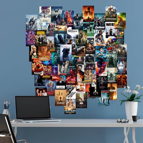 Image of VEENSHI Set of 54 Movie wall poster | Wall Art | Room Decor | Bedroom Decor | Size : 6x4 inch