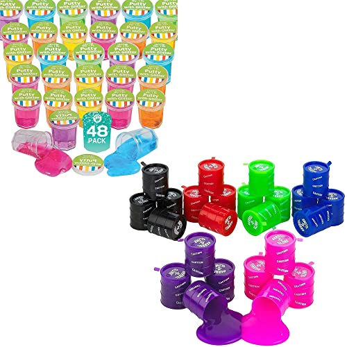 Beswow DIY Fluffy Slime Kit - 12 Pack Fruit Dish Slime Fluffy Butter Slime Kit for Girls Boys, Super Soft Non-Sticky Stress Relief Putty Toy Great Gift for Kids Adult