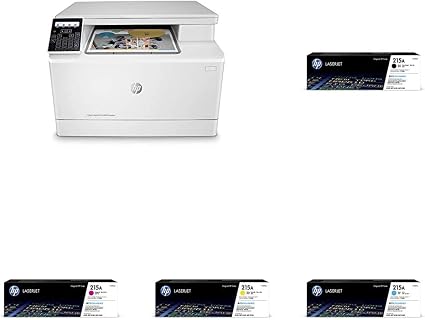 Amazon.com: HP Color LaserJet Pro M182nw Impresora láser inalámbrica todo  en uno, impresión móvil remota, escaneo y copia (7KW55A) con cartuchos de  tóner, 4 colores : Productos de Oficina