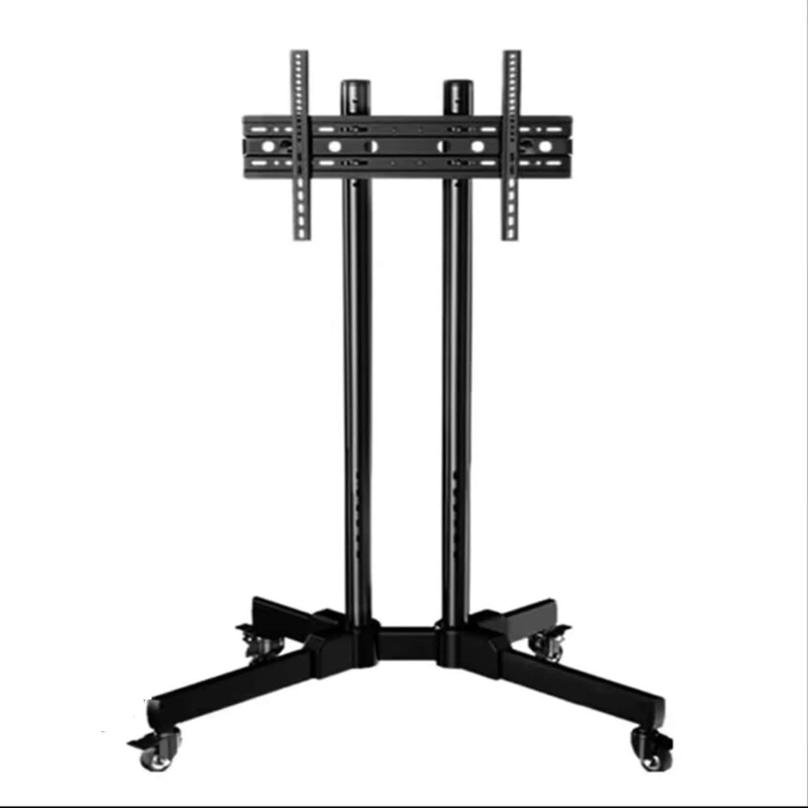 Carrello TV Mobile su Ruote - Carrello TV Mobile per schermi da 32 a 65 Pollici, Supporto TV Girevole Regolabile in Altezza con Ruote, Supporta Fino a 80 kg/176 lib,