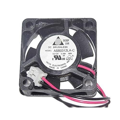 ASB0312LA-C 12V 0.1A 30x30x10mm 2-Wire Cooler Fan for Efficient Machine Cooling