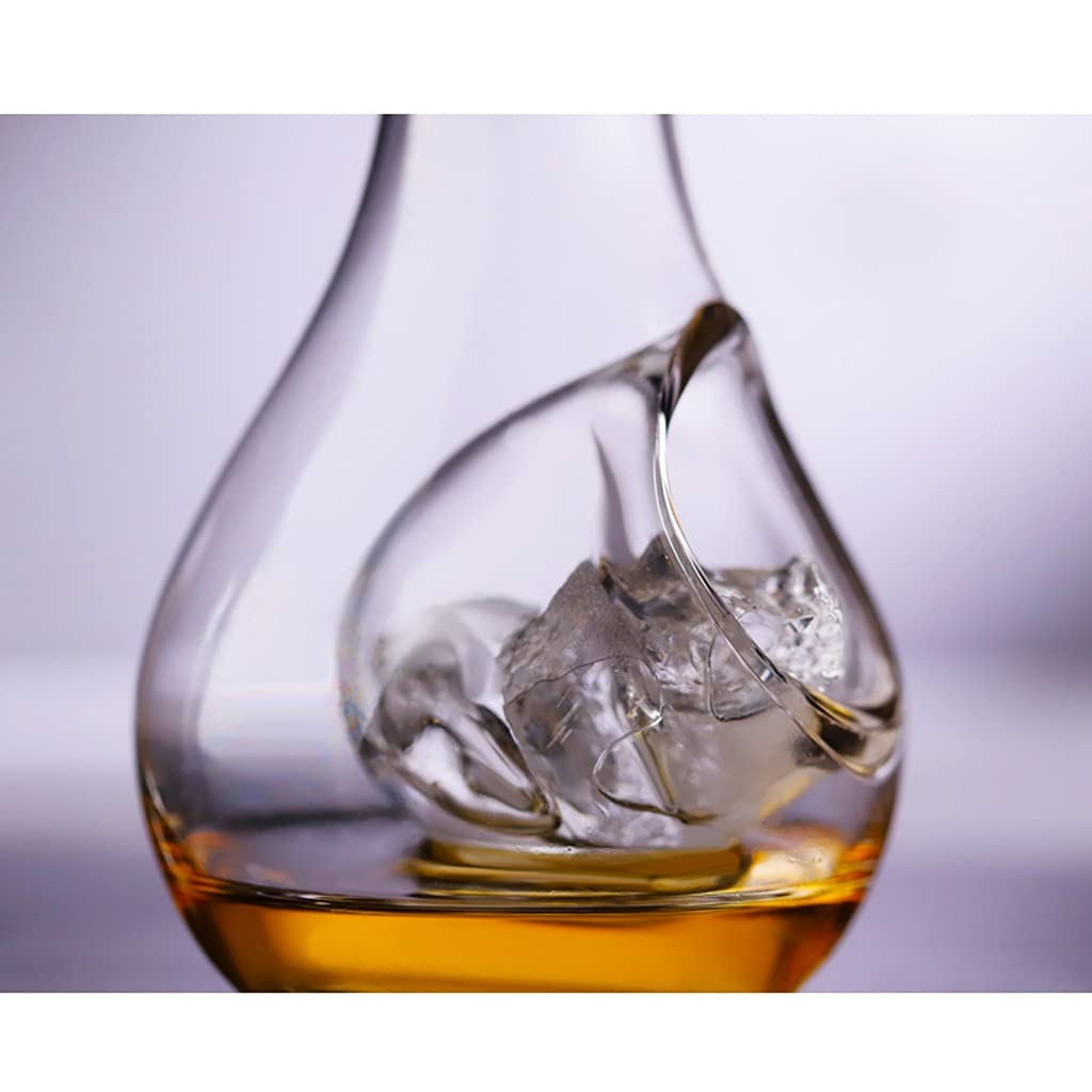 Dekantierer/Wein Dekanter Weinkaraffe Kreativer Dekanter Kristallglas Eis Weingerät Haushalt Eiswein-Jug-Restaurant Wein-Dispenserwein-Utensilien geeignet for Rotwein und Weißwein Weindekanter/Dekanti