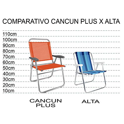 Cadeira de Praia Cancun Plus Colors Camuflada 120 kg