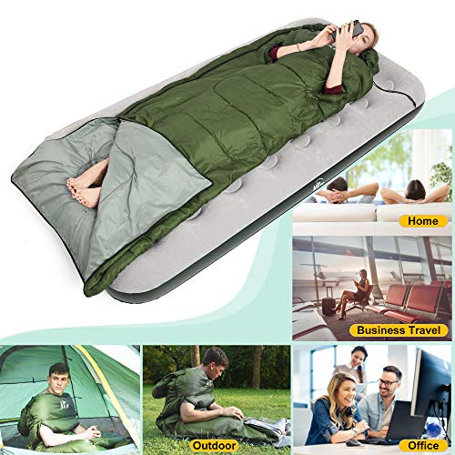 UPSKR Envelope Sleeping Bag with Compression Sack, Lightweight and