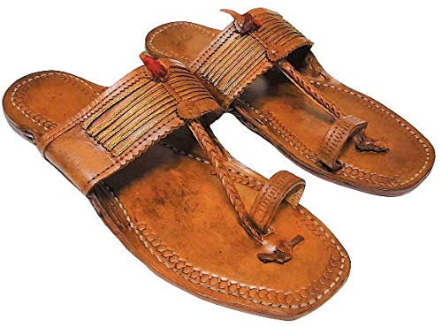 Men's Kolhapuri Chappals | Men Ethnic Leather Kolapuri Footwear MK42-picture-22