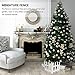 Cabilock - Valla de madera para jardín, valla decorativa para Navidad, árbol...