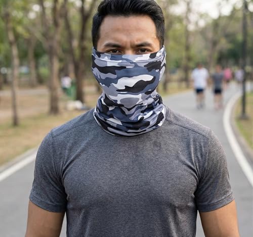 Image of Bandana UV Protected, Face Mask, Face Cover, Neck Gaiter, Dust Protection for Men and Women, Sweat Absorbing, Sun & Dust Protection