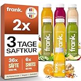 Frank Juice 2x Saftkur 3 Tage Fasten für Paare | 36 x 330ml Säfte + 6 x...