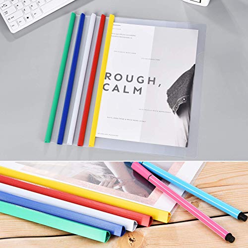 Forsun 80006063 20 Pieces A4 Sliding Bar Binder Transparent Report Covers Folder thumb #4
