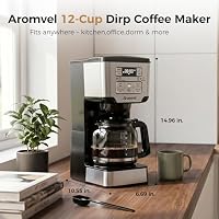 Aromvel 12-Cup Drip Coffee Maker Programmable, Adjustable Brew Strength — image 5