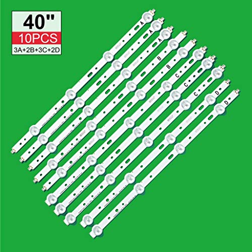Tira LED de repuesto para retroiluminación SVS400A73 SVS400A79 10 piezas 2