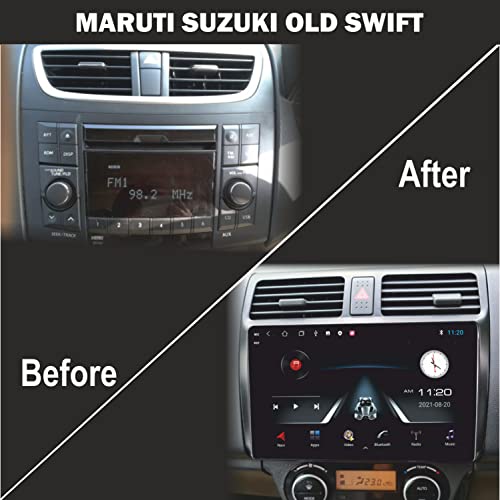 Image of 10 Inches Advanced Car Radio Receiver Android System for Maruti Suzuki Old Swift (2005-10) with 2GB /16GB RAM & ROM, Gorilla Glass /Full HD Display /WiFi /GPS /SWC and HD Parking Camera CP