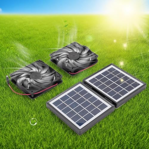Ventilador solar impermeable de alta velocidad para regular temperatura 7