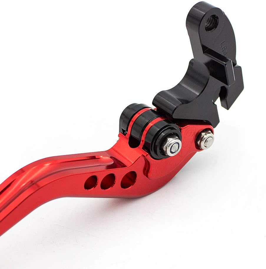 PROCNC Motorcycle Short Adjustable Brake Clutch Levers Fit for Kawasaki Z250SL 2016-2017 Ninja 300R/Z300 2013-2018 Ninja 250R 2008-2012 Ninja 400 2018-2023 (Red)