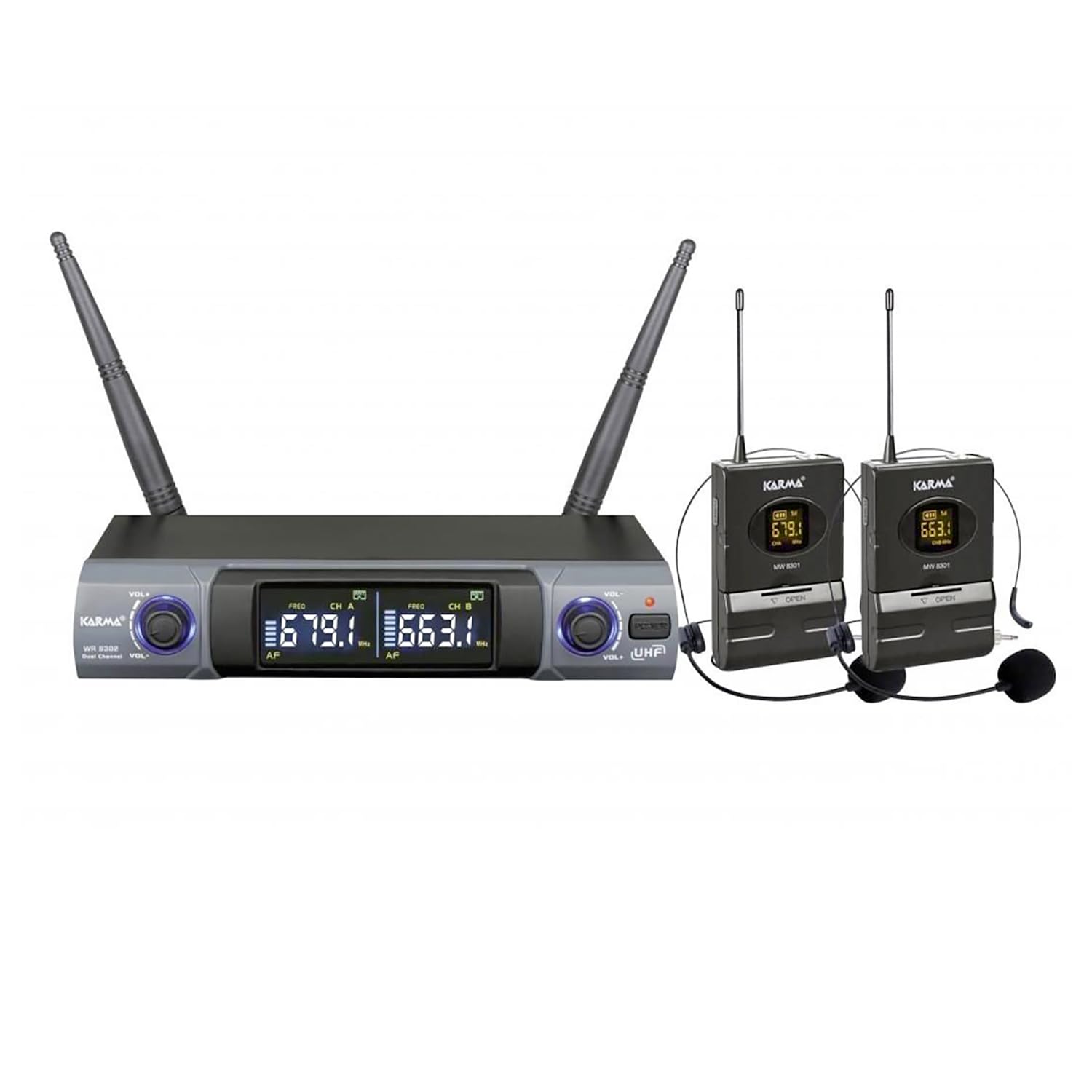 Doppio Radiomicrofono Uhf Ad Archetto - 4