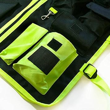 JORESTECH High Visibility Tool Vest with reflective strips (Green)