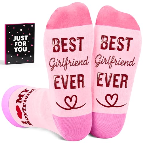 Gifts For Girlfriend - Romantic Socks For Her, Unique Best Present, Cute And Fun Choice To Celebrate Love, Ideal Surprise For Anniversary, Sweet Holiday Apparel, Soft Feet