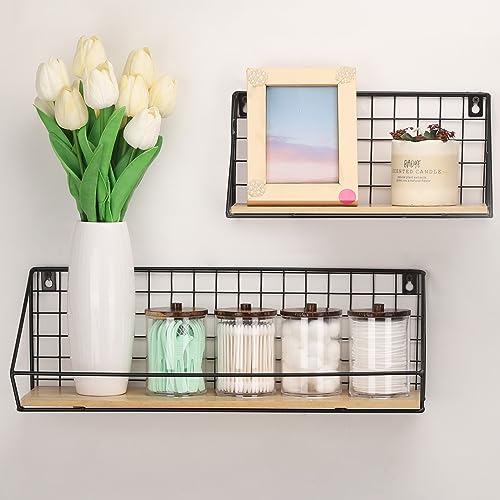 Tbestmax 4 Pack Qtip Holder Bathroom Set, 10 oz Restroom Bathroom Organizers and Storage Containers, Clear Plastic Apothecary Jars with Wood Lids for Cotton Ball, Cotton Swab, Floss by Tbestmax - Image 4