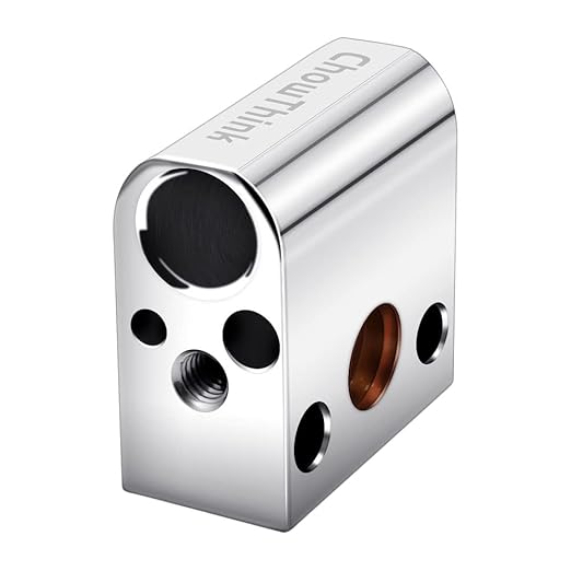 review 1-Pack High Temperature CR-10 Plated Copper Heater Block for MK8 Extruder Creality All Metal Hotend Ender 3s V2 Ender 3 pro Ender 5 Pro CR10 S4 S5 3D Printer