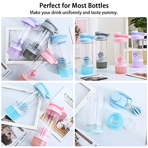 7 STKS Milkshake Protein Shaker Balls, PUDSIRN Plastic Mengen Mengen Ball Bottle Mixers, Kleurrijke Whisk Shaker Balls… - Image 7