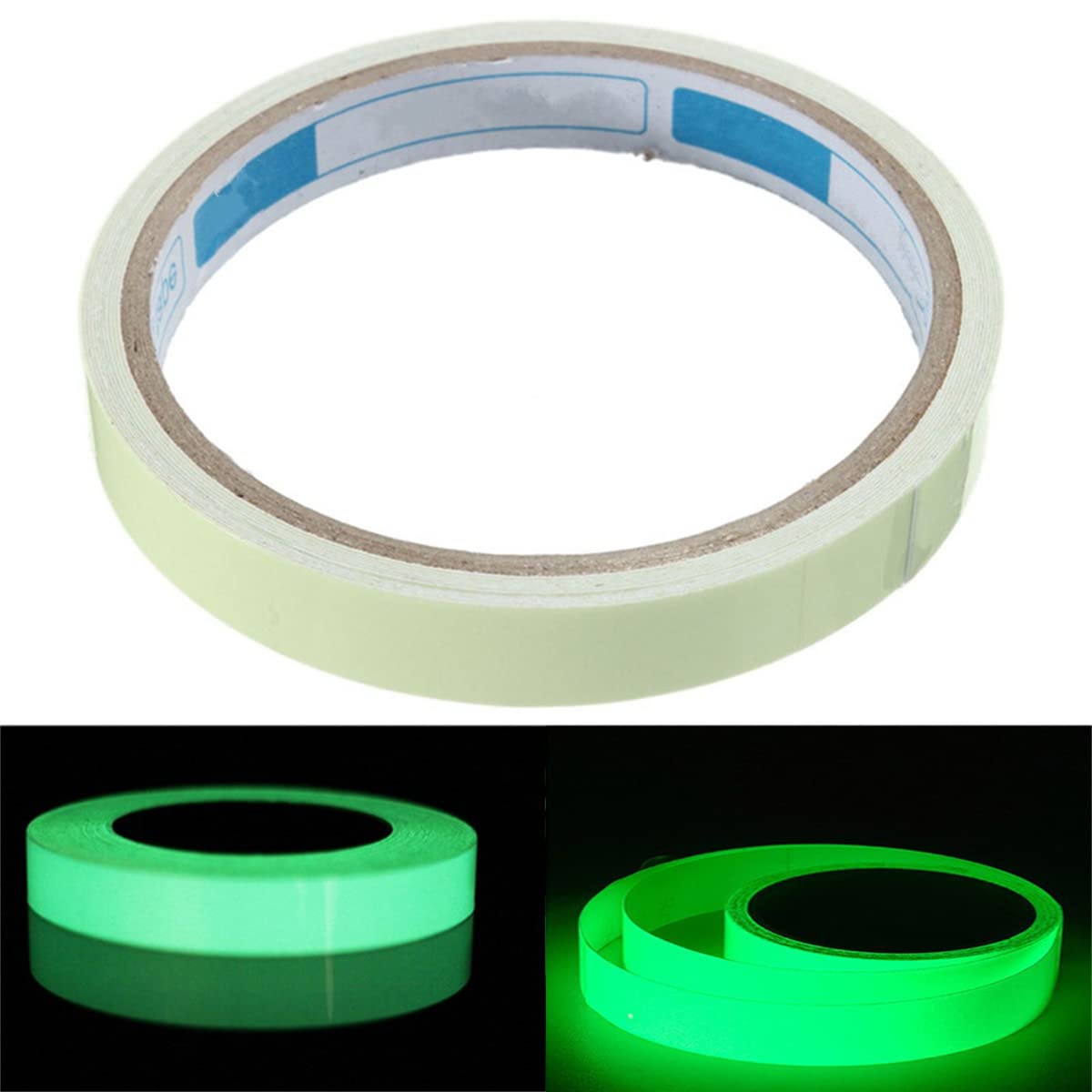 Waterproof Luminous Tapes, Glow in The Dark Self-Adhesive Tape, Stage Decorative Sticker Supplies, Green 0.39inch x 3.3ft (1cm x 1m)