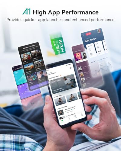 Image of KEXIN 128GB Micro SD Card 2 Pack with SD Adapter, MicroSDXC UHS-I U3 V30 A1 Memory Card, 95MB /s Read 40MB /s Write, 4K UHD High Speed TF Card for GoPro, Drone, DSLR Camera, Android Phone (2 Pack)