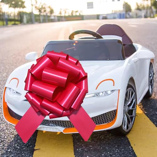 Image of 1Pcs Large Gift Bow,14 Inch Giant Large Pull Bow Big Bow,Great Gift Bows for appliances,Bikes,Table Decorations and Party Events (Matte-Red)
