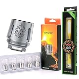 ★ Tu Bestia Debe Tener Nubes - El valor de salida aceptable de estas bobinas es de 40-80w, pero para los jugadores de vapor, recomendamos encarecidamente 55-65w para disfrutar al máximo. Se dice que obtendrás un aroma profundo y rico y sabor de e-juice si lo configuras en el nivel de potencia recomendado.
