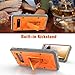 ArmadilloTek Vanguard Compatible with Samsung Galaxy S10+ Plus Case (Screenless Version) Military Grade Full-Body Rugged with Kickstand - Orange