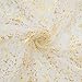 Artoid Mode Beige Gold Gauze Table Runner 120 Inch 10FT, Glitter Metallic Foil Sheer Dining Wedding Anniversary Holiday Birthday Table Decor for Home Party