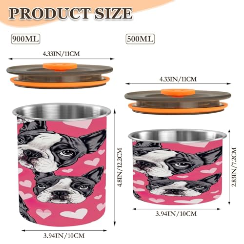 Contenedor hermético para café de acero inoxidable Qilmy 17oz miniatura 3