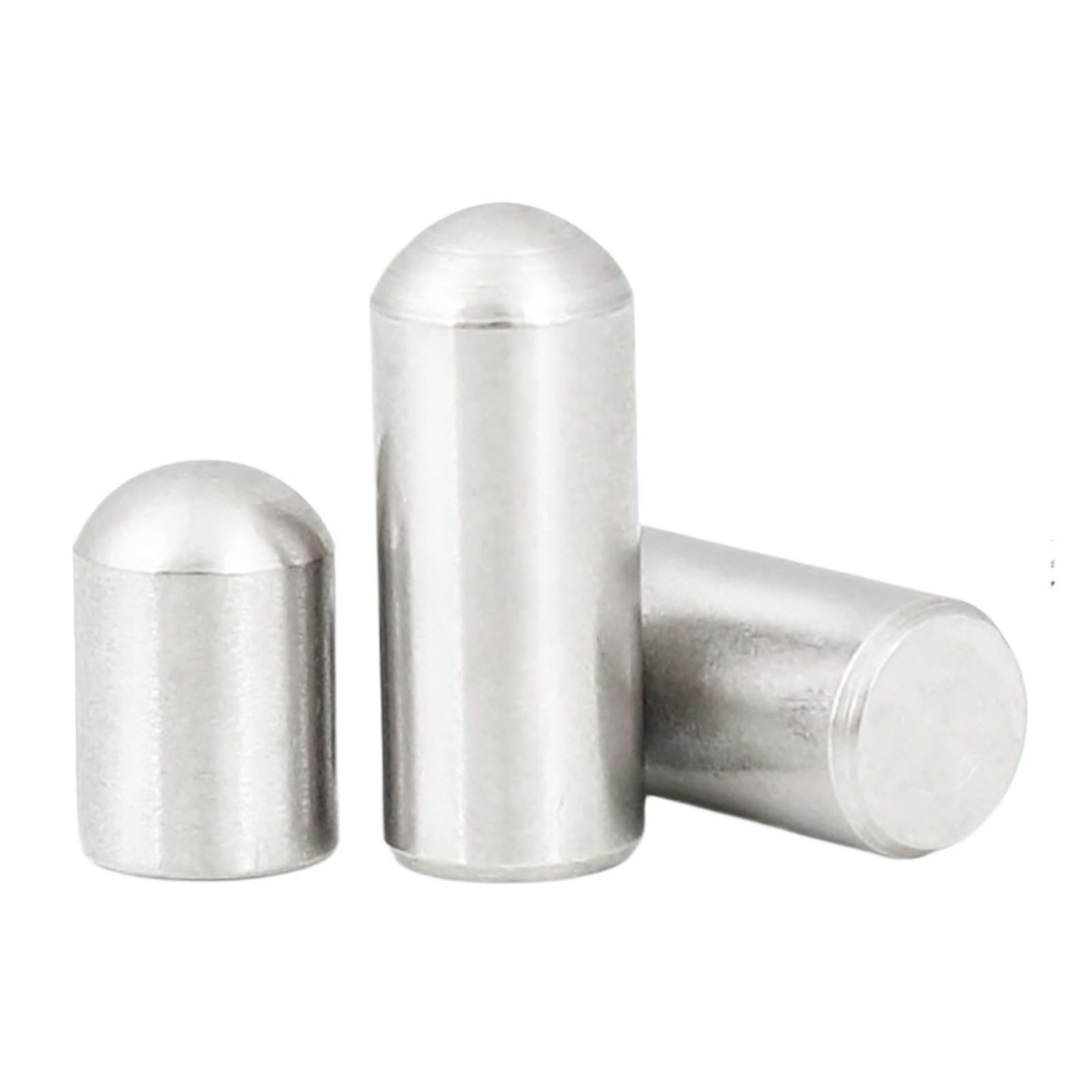 Clevis Pins, 304 Stainless Steel A2-70 Cylindrical Pin Locating Dowel M0.8-M6(6mm,M1 x10pcs)