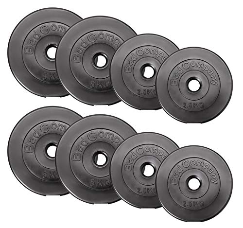 Bad Company Placas con mancuernas de 30/31 mm, plástico de...